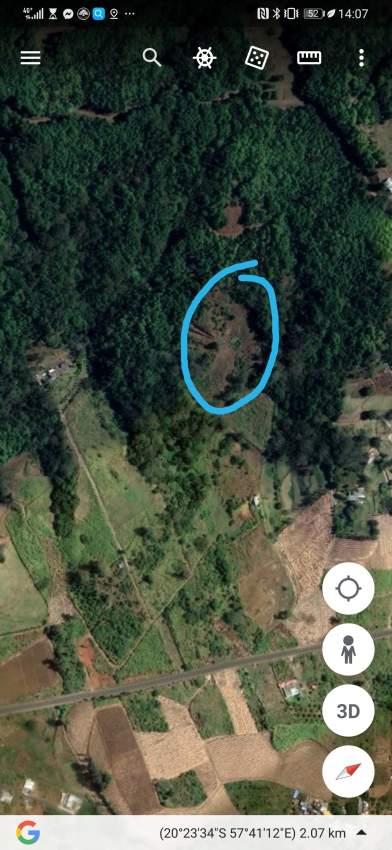 Land (1 Arpent) Rivieres des Créoles Mountain on Aster Vender