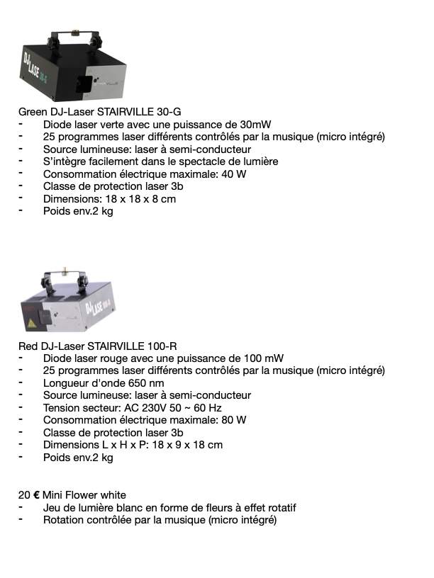 Pack de jeux de lumière pour DJ et soirées - 8 - Party  on Aster Vender