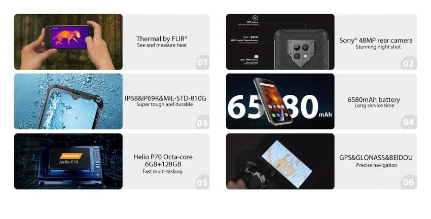 Blackview BV9800 Pro 6GB+128GB, 16MP Thermal Imagery + 48MP Camera - 8 - Blackview Phones  on Aster Vender