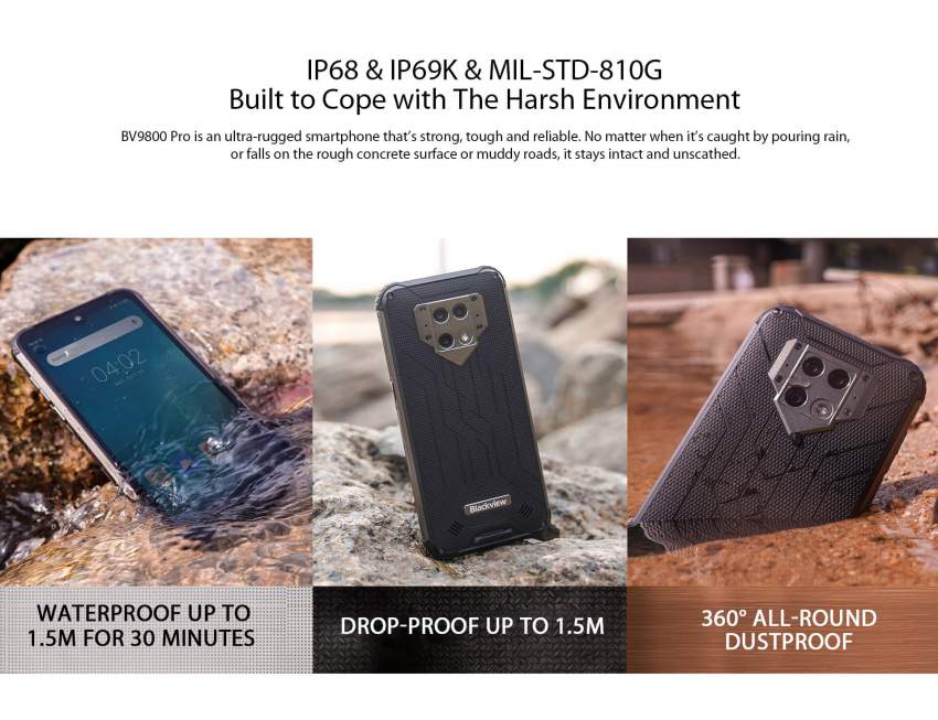 Blackview BV9800 Pro 6GB+128GB, 16MP Thermal Imagery + 48MP Camera - 9 - Blackview Phones  on Aster Vender