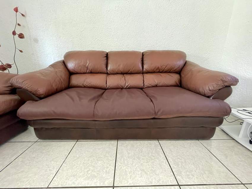 Leather Sofa Set - 2 - Sofas couches  on Aster Vender