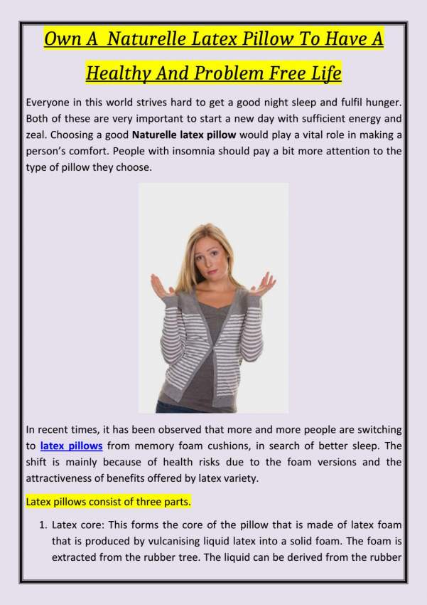 38% DISCOUNT:100% NATURAL ORGANIC Thailand LATEX PILLOW - 8 - Kitchen appliances  on Aster Vender