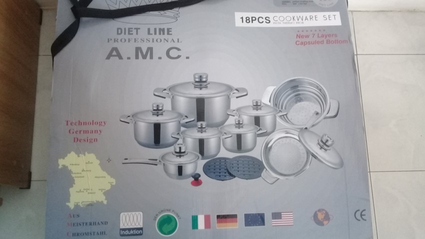 A.M.C 18PCS COOKWARE SET - 0 - Kitchen appliances  on Aster Vender