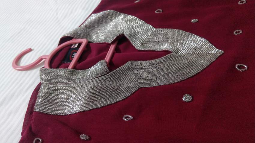 Dark red churidar - 0 - Dresses (Women)  on Aster Vender