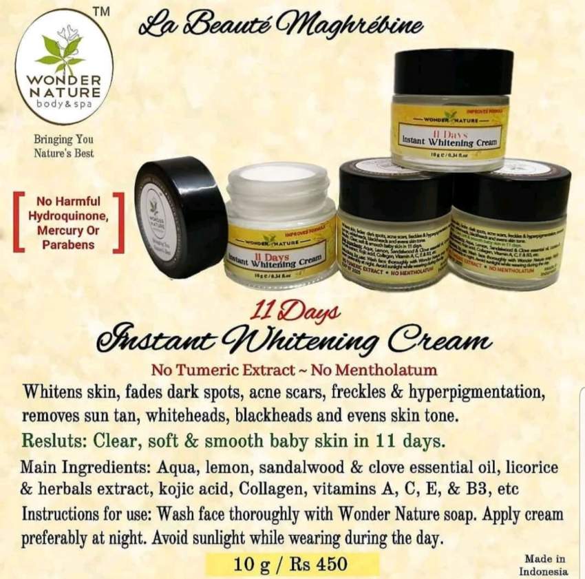 Instant whitening cream - 11 days - 0 - Cream  on Aster Vender