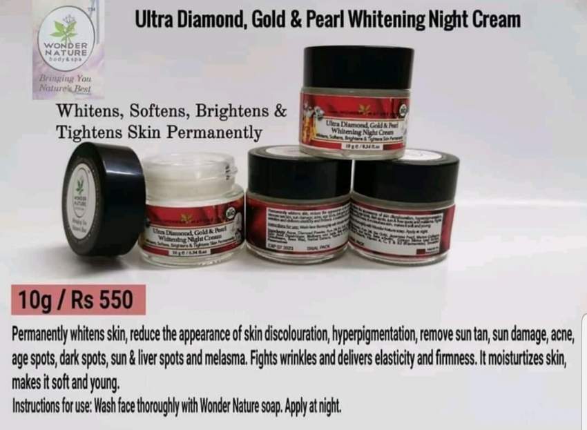 ULTRA DIAMOND GOLD AND PEARL WHITENING NIGHT CREAM - 0 - Cream  on Aster Vender