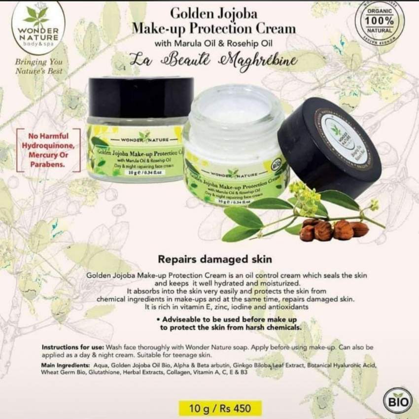 GOLDEN JOJOBA MAKE-UP PROTECTION CREAM with marula oil and rosehip oil - 0 - Cream  on Aster Vender