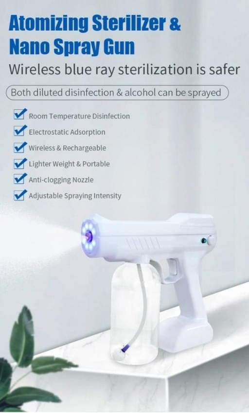 Portable Disinfection Spray Gun & K9 Pro Temperature Sanitizer Dispens - 2 - Health Products  on Aster Vender