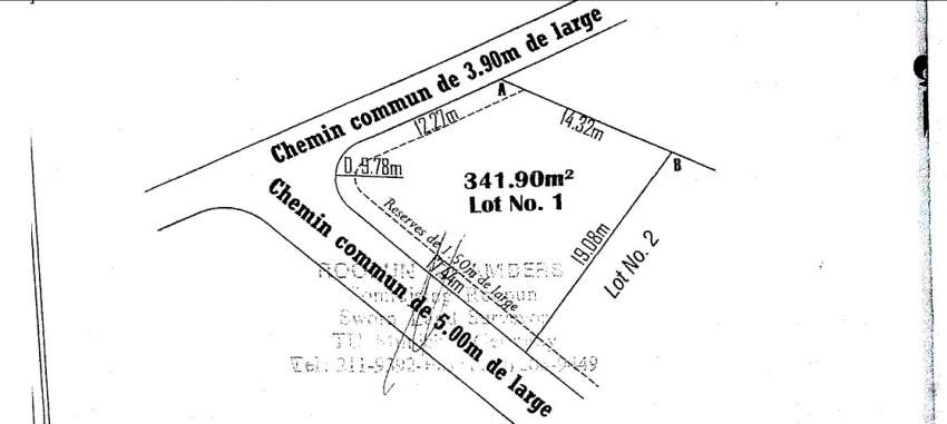 LAND ON SALE IN PAMPLEMOUSSES Rs 1.7 M neg - 0 - Land  on Aster Vender