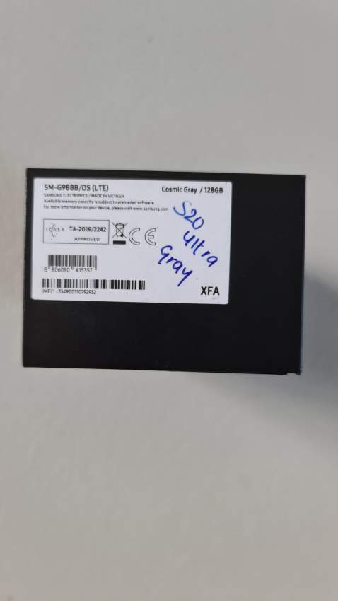 Samsung Galaxy S20 Ultra Grey  - 5 - Galaxy S Series  on Aster Vender