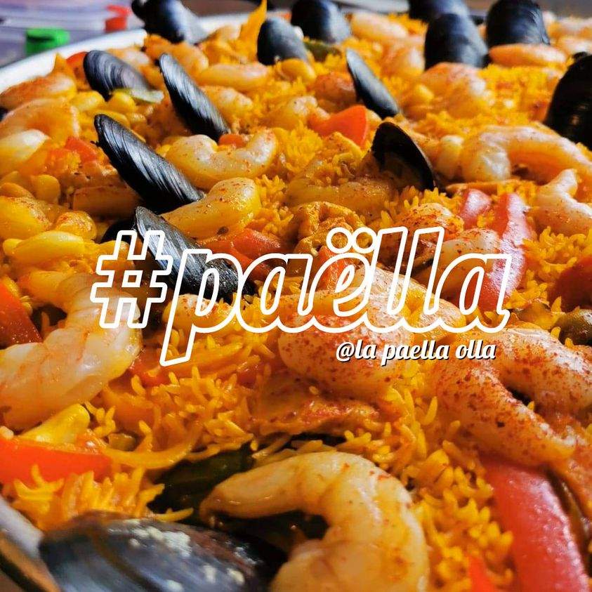 Paella Seafood + Gambas - Minimum 12 persons !!! Rs 250 pax . - 0 - Catering & Restaurant  on Aster Vender