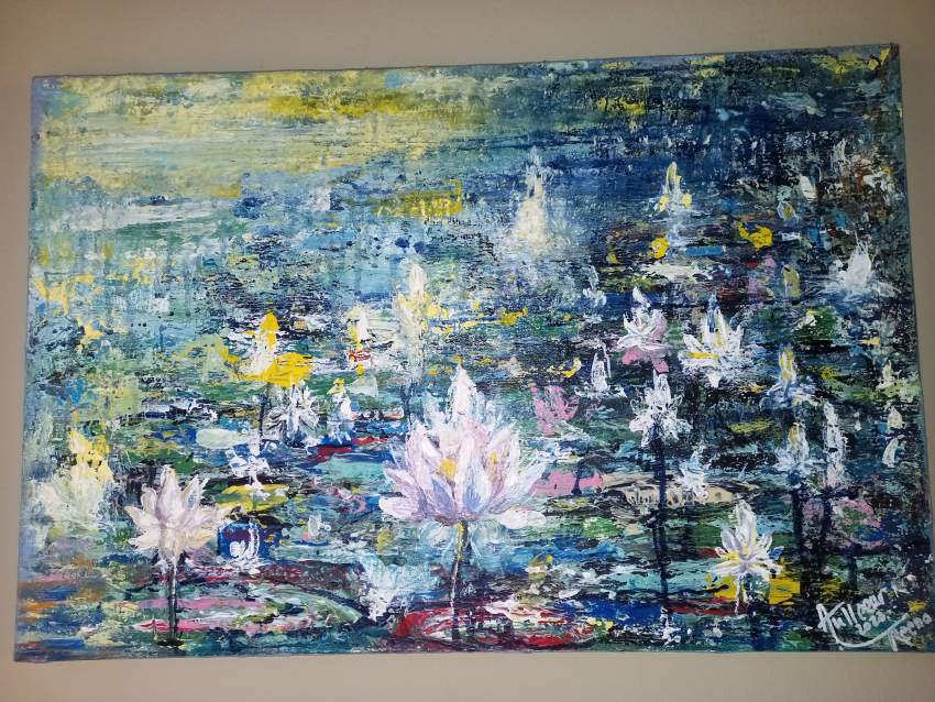 Canvas painting on Aster Vender