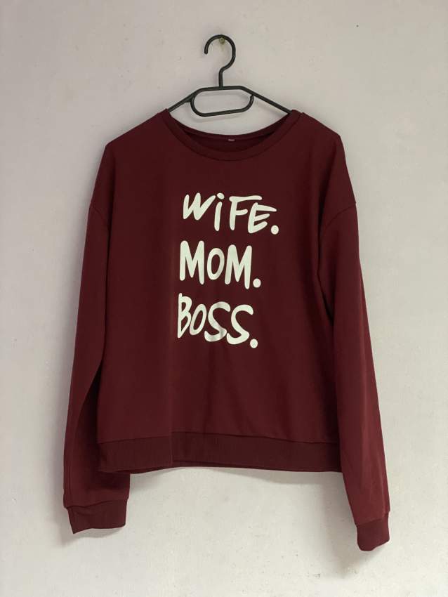 Burgundy Sweat shirt - 0 - Hoodies & Sweatshirts (Women)  on Aster Vender