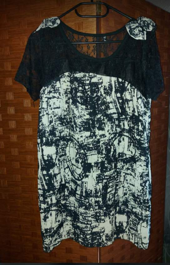 Black and White Blouse - 0 - Tops (Women)  on Aster Vender