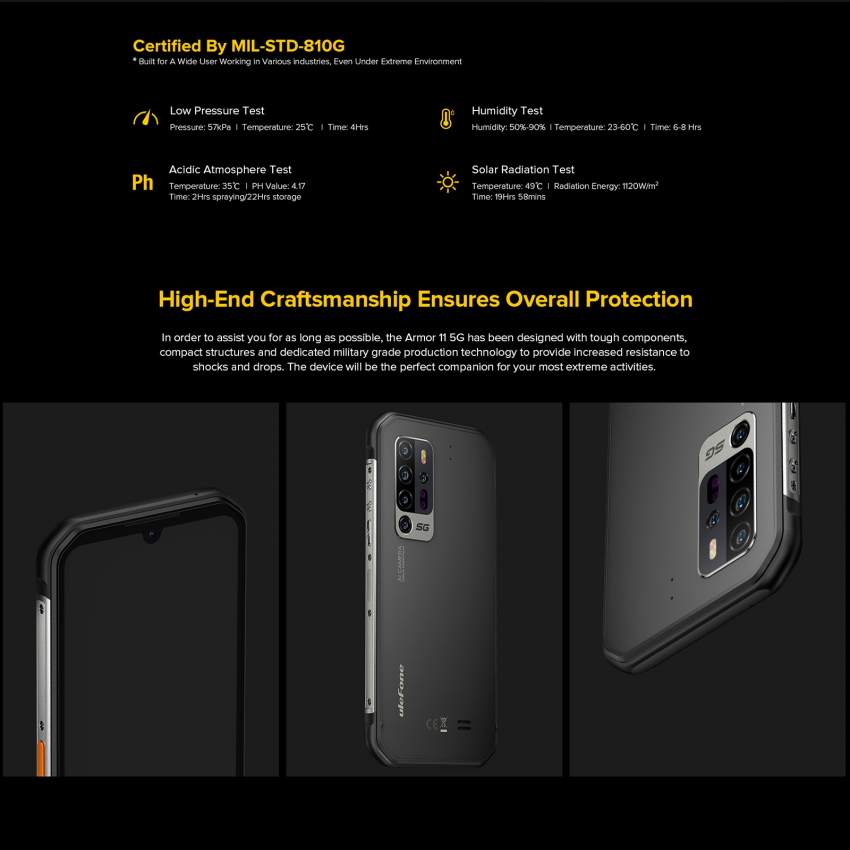 Ulefone Armor 11 5G Rugged Phone With IR Night Vision - 5 - Other phones  on Aster Vender