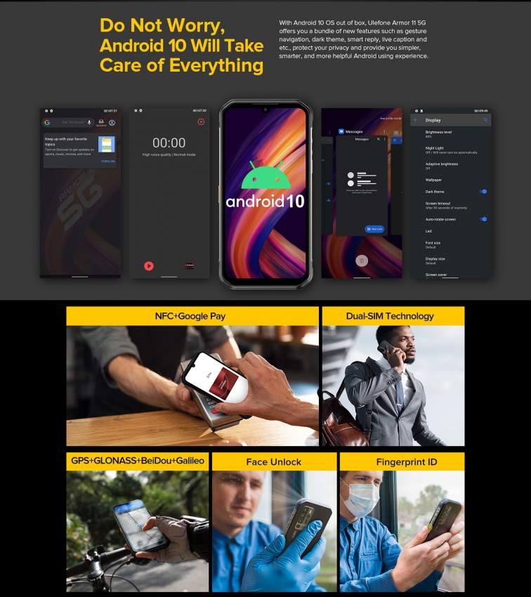 Ulefone Armor 11 5G Rugged Phone With IR Night Vision - 9 - Other phones  on Aster Vender