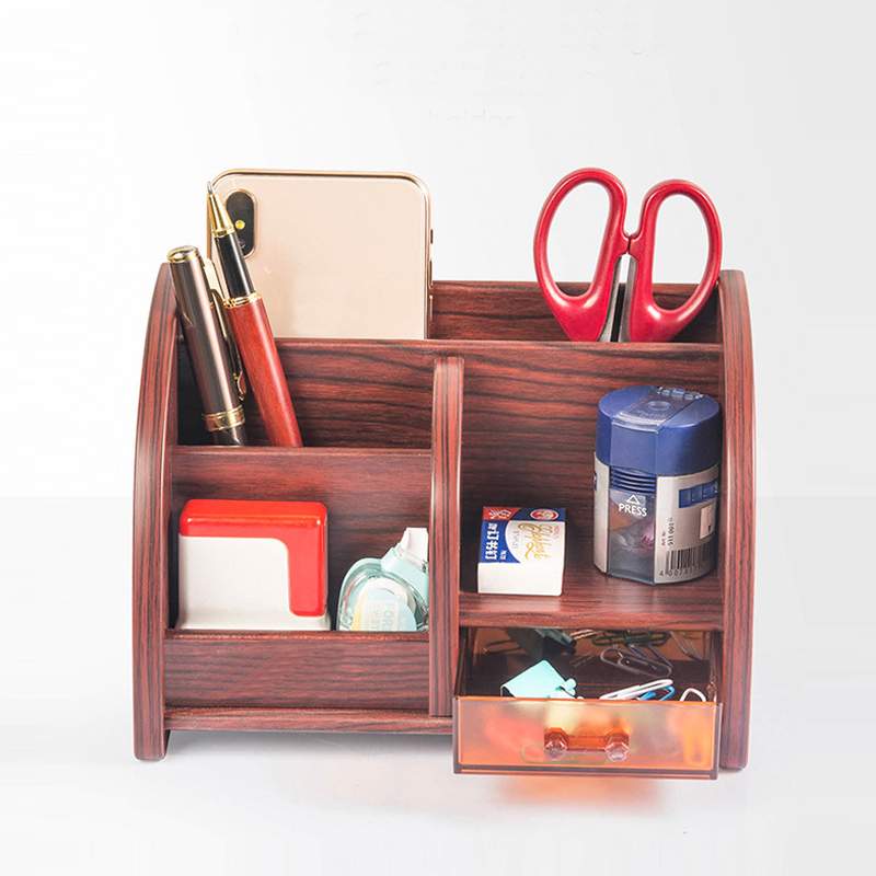 Desktop Wooden box organizer & storage case holder  on Aster Vender