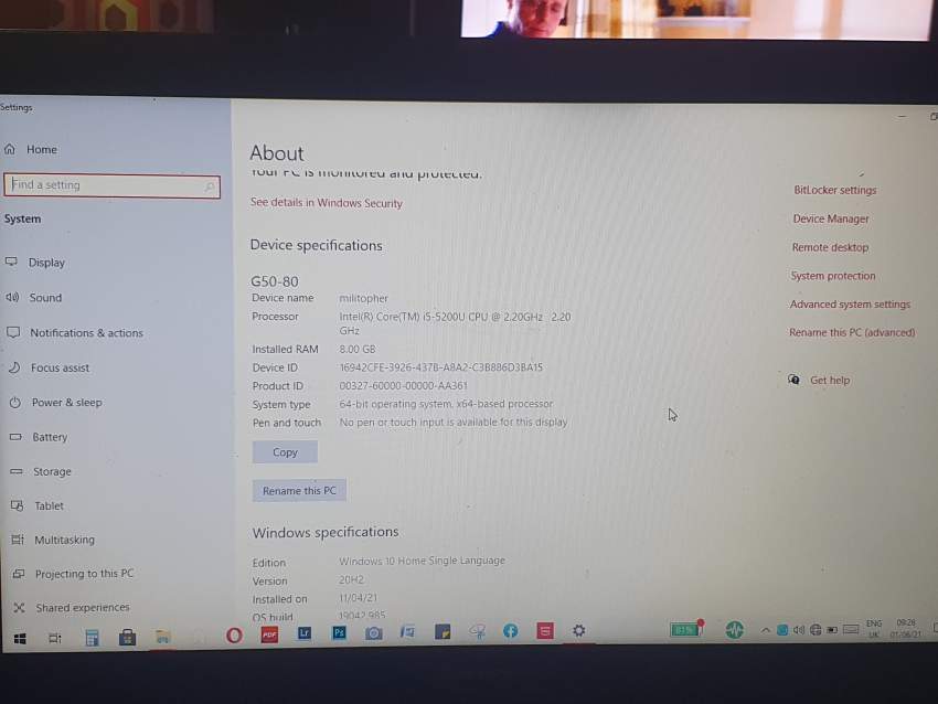 Laptop lenovo g5080 - 2 - Laptop  on Aster Vender