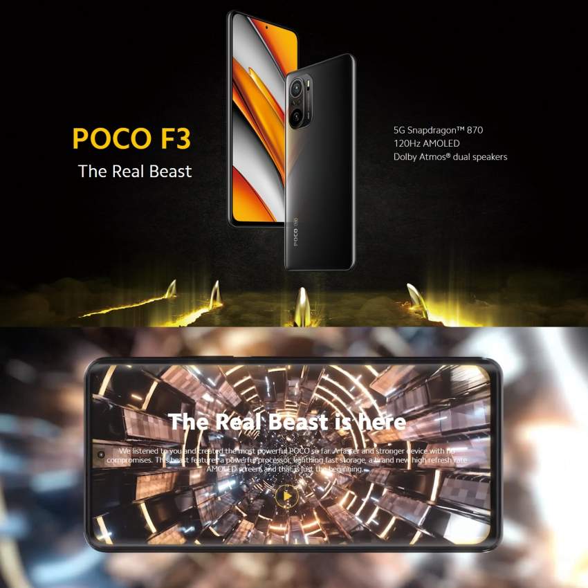Xiaomi Poco F3 : The Best Value for Money Phone. Immediate delivery - 1 - Xiaomi Phones  on Aster Vender