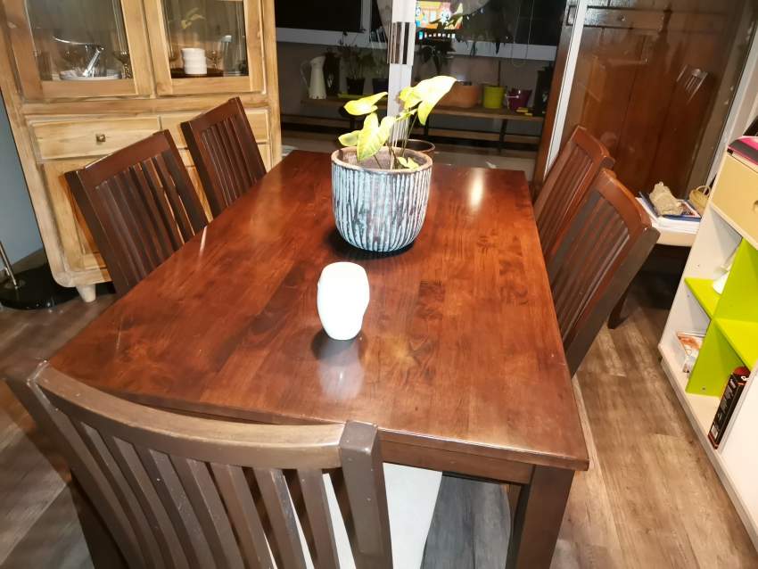 Dining table and six chairs - 1 - Living room sets  on Aster Vender