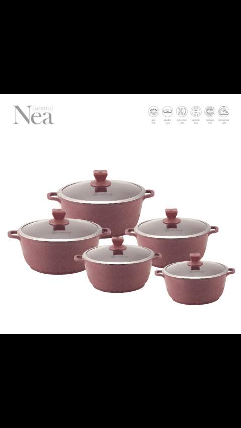 SQ Professional Nea 5Piece Aluminum Non-Stick Cookware Set - 3 - Kitchen appliances  on Aster Vender