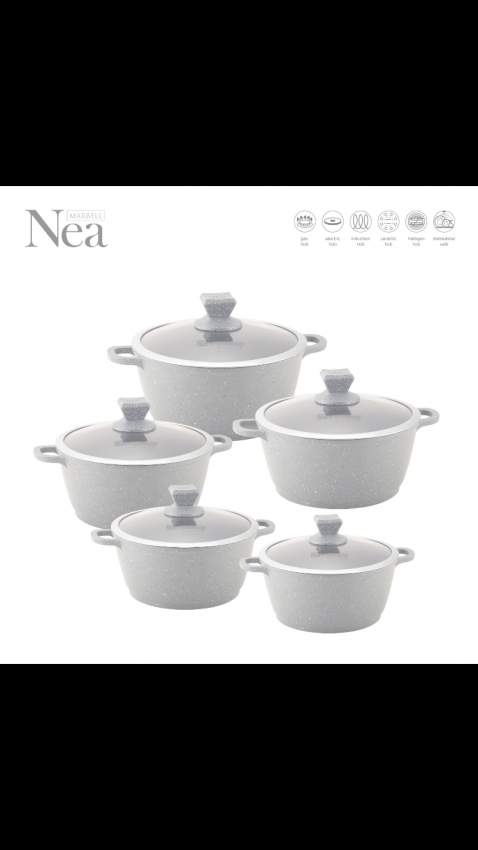 SQ Professional Nea 5Piece Aluminum Non-Stick Cookware Set - 2 - Kitchen appliances  on Aster Vender