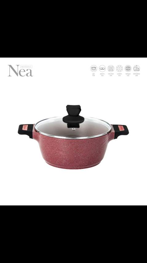 Non-Stick Nea Marbell Impact Stockpot with Lid - 1 - Kitchen appliances  on Aster Vender