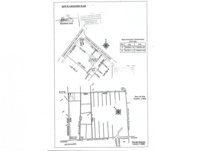 ** 25  perches in Réunion Maurel** - 0 - Land  on Aster Vender
