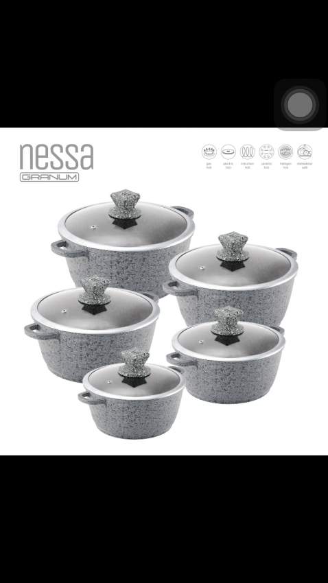 SQ Professional Nessa 5 Pieces Aluminum Non Stick Cookware Set  - 5 - Kitchen appliances  on Aster Vender