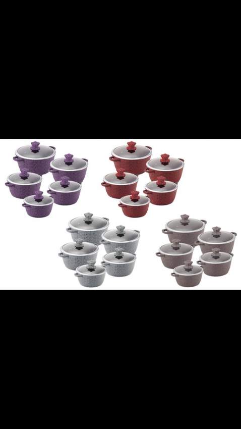 SQ Professional Nessa 5 Pieces Aluminum Non Stick Cookware Set  - 6 - Kitchen appliances  on Aster Vender