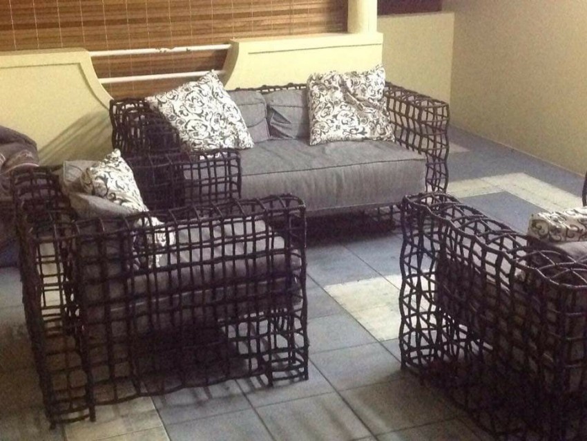 Sofa set discounted from Rs85,000 to Rs20,000.  Quality metal ones recovered with Rattan - not the cheap & plastic versions - 0 - Living room sets  on Aster Vender