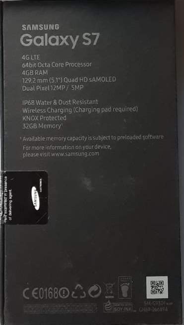SAMSUNG GALAXY S7 - PLATINUM GOLD - 4GB RAM -32GB - 2 - Galaxy S Series  on Aster Vender