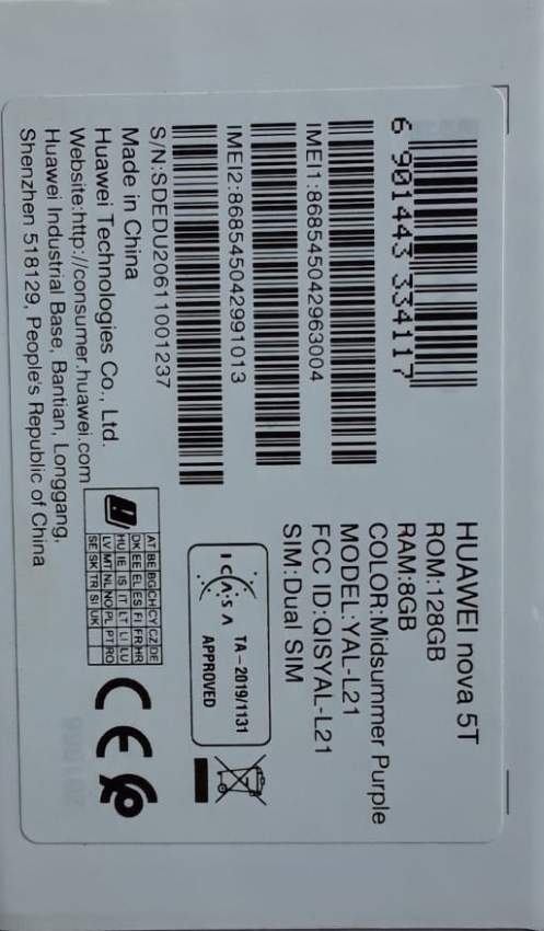 HUAWEI NOVA 5T - 8GB + 128GB MIDSUMMER PURPLE - 2 - Huawei Phones  on Aster Vender