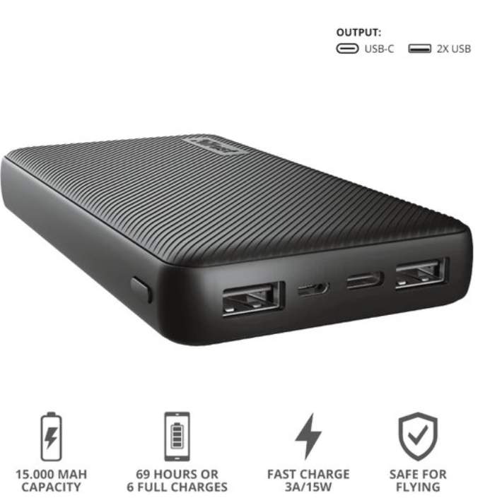 Trust Primo 15000 mah Powerbank for Sale - External battery at AsterVender
