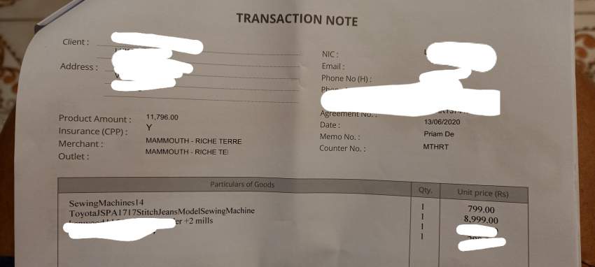 Joan - 0 - Sewing Machines  on Aster Vender