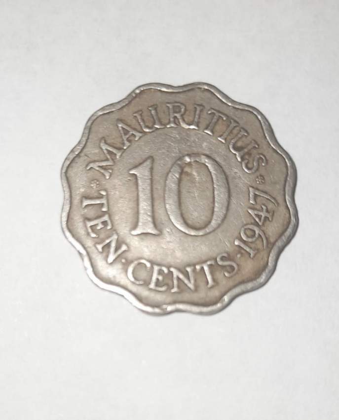 Coin, Mauritius, George VI, 10 Cents, 1947, , Copper-nickel, KM:24 - 0 - Coins  on Aster Vender
