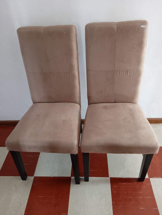 SOLID WOOD CHAIRS COVERED WITH FAUX LEATHER FABRIC - 2 - 0 - Desk chairs  on Aster Vender