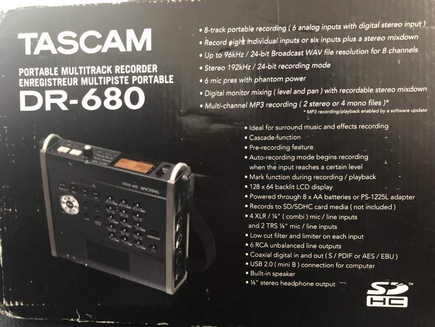 Tascam DR-680 - 0 - Other Studio Equipment  on Aster Vender