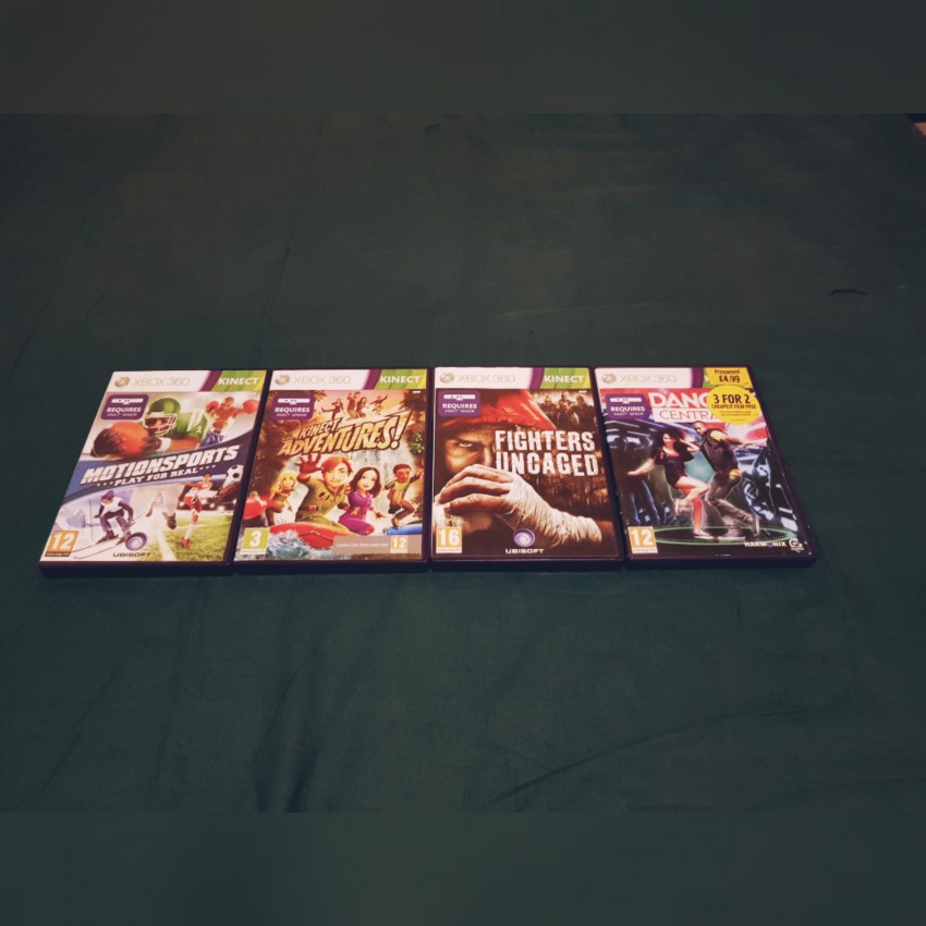 xbox 360 console+2 controller+kinect+17 originals game - 1 - PS4, PC, Xbox, PSP Games  on Aster Vender