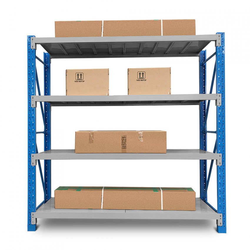 1.5x2M 1000KG Metal Warehouse Racking Storage Garage Shelving Steel Sh - 6 - Others  on Aster Vender