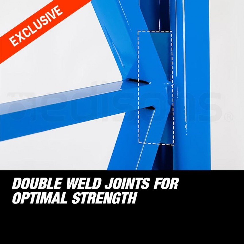 1.5x2M 1000KG Metal Warehouse Racking Storage Garage Shelving Steel Sh - 4 - Others  on Aster Vender