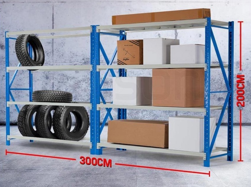  2Mx2M-900KG-Metal-Warehouse-Racking-Storage-Garage-Shelving-Steel-She - 4 - Others  on Aster Vender