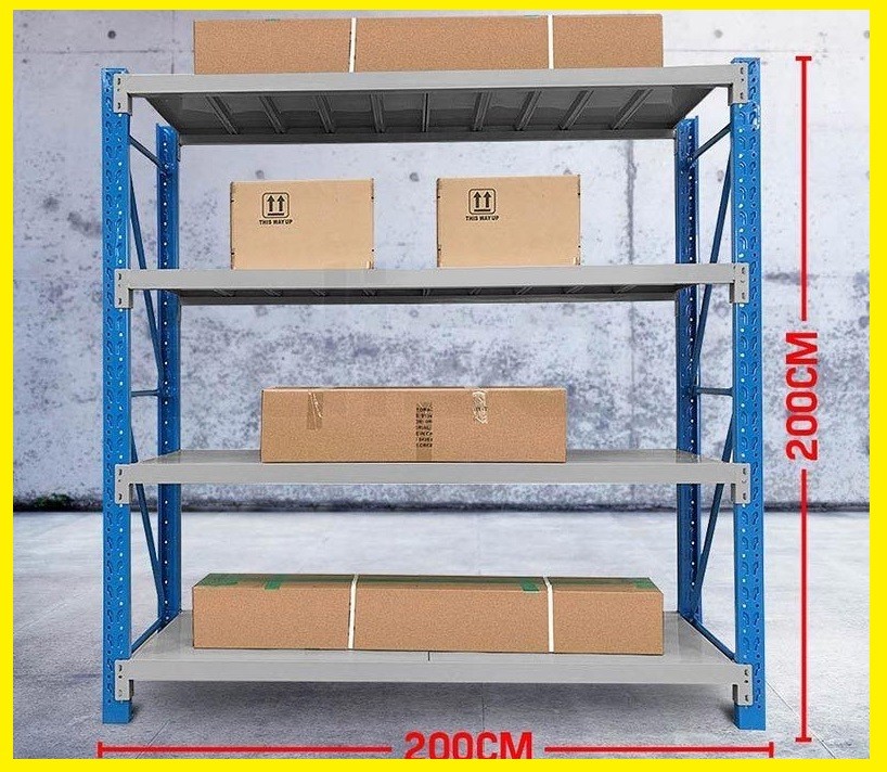  2Mx2M-900KG-Metal-Warehouse-Racking-Storage-Garage-Shelving-Steel-She - 5 - Others  on Aster Vender