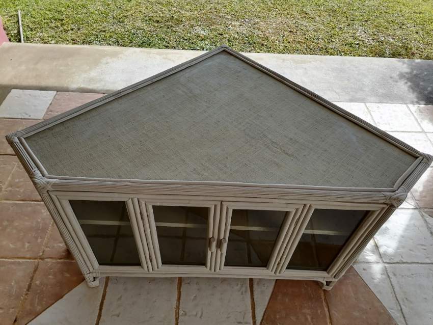 Rattan & Timber TV Cabinet - 0 - Living room sets  on Aster Vender