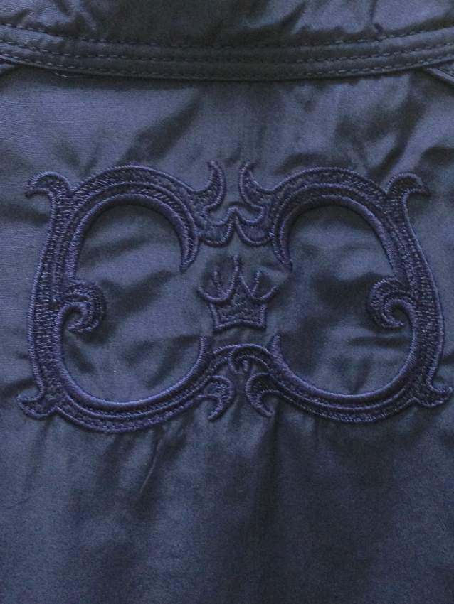 CLASS Roberto Cavalli - Blue Lightweight Jacket with Logo Embroidery   - 3 - Jackets & Coats (Men)  on Aster Vender