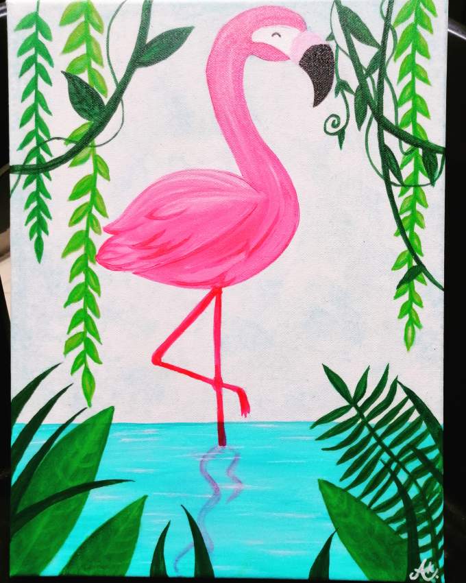 Tableau Flamingo  - 0 - Paintings  on Aster Vender