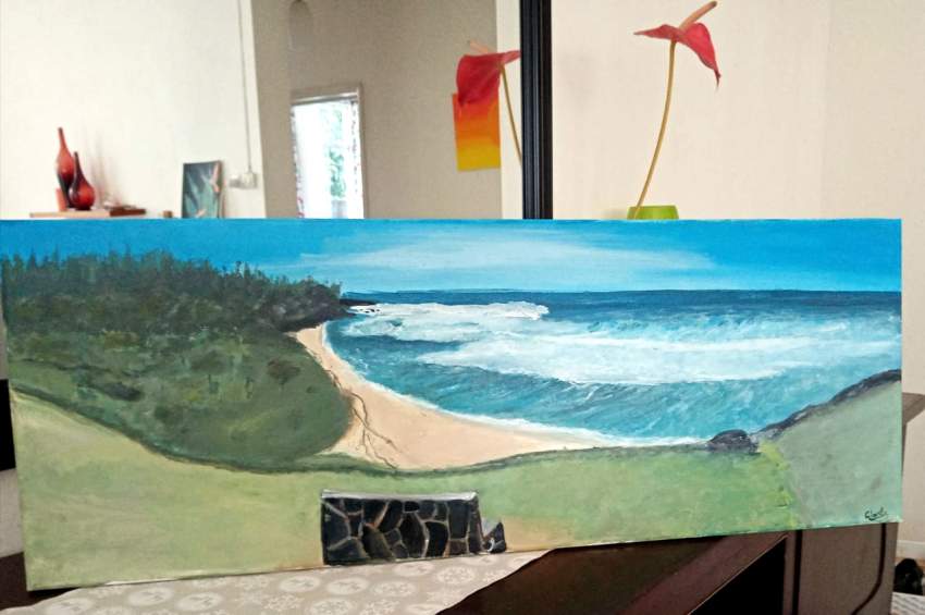 A vendre tableau acrylique intitulé 