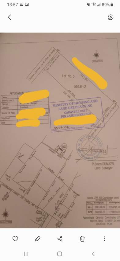 Residential Land For Sale At Goodlands - 0 - Land  on Aster Vender