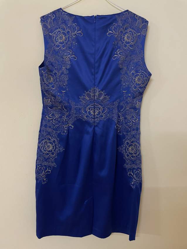 Evening/ party dress UK size 10-12, medium blue - 1 - Dresses (Women)  on Aster Vender