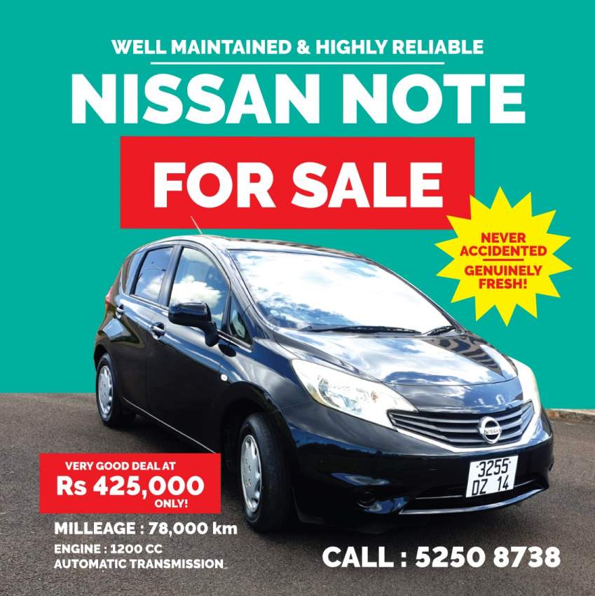 Nissan Note 2014 - 0 - Compact cars  on Aster Vender